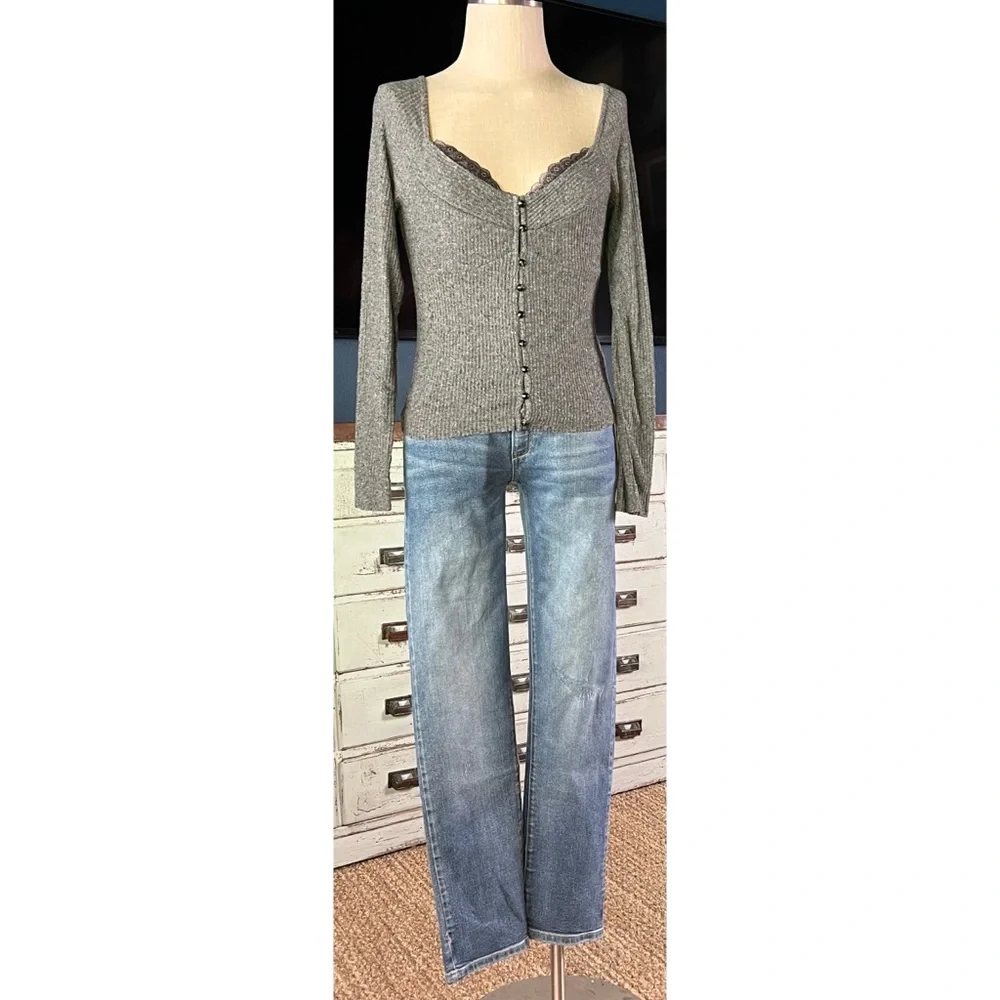 Anthropologie Grey Cardigan S - Picture 2 of 10